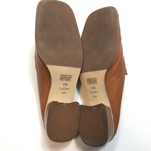 La Diva square toe mules Sz 11 - Picture 7 of 8